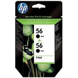 HP C9502AE (56) 2li Paket Siyah Orjinal Kartuş - D