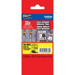 Brother TZE-S651 (24MM) Black Laminated Label (U)