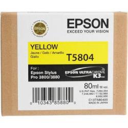Epson C13T580400 (T5804) Yellow Original Ink - Stylus Pro 3800 (Without Box)