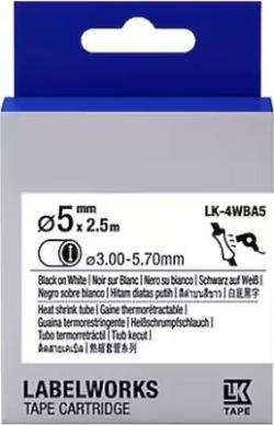 Epson LK-4WBA Orjinal Isıyla Daralan Siyah Üzeri B
