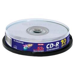 Fujifilm 52X MultiSpeed 700 MB CD-R (10lu Paket)