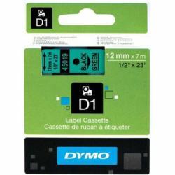 Dymo 45019 D1 45019 12mm x 7m Schwarz auf Grün