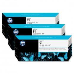 HP C9482A (91) Açık Gri Orjinal Plotter Kartuş 3lü