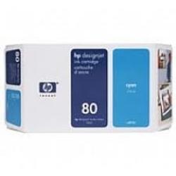 HP C4872A (80) Cyan Original Plotter Cartridge High Yield - DesignJet 1050 (Ex)