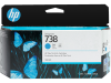 HP 498N5A (738) Cyan Original Cartridge - DesignJet T850 / T950