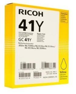 Ricoh GC41Y 405768 / 405764 Geljet Sarı Orjinal Ka