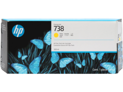 HP 676M8A (738) Yellow Original Cartridge - DesignJet T850 / T950