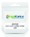 Brother LC41 / LC47 / LC900 / LC950 Sarı Muadil Ka