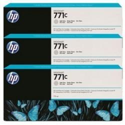 HP B6Y38A (771C) Open Gray 3lu Plotter Cartridge - De