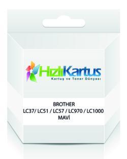 Brother LC37/ LC51 / LC57 / LC970 / LC1000 Mavi Mu