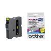 Brother TX-651 Black on Yellow Original Label Strip - 24mm x 15m