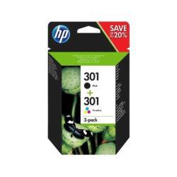 HP N9J72AE (301) Dual Pack Black+Colour Original Cartridge - DeskJet 1000