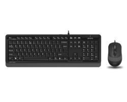 A4 Tech F1010 Siyah-Gri Kablolu Klavye & Mouse Set