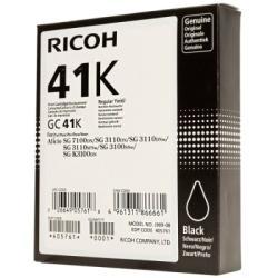 Ricoh GC41K 405765 Geljet Black Original Kartusche - SG2100 / SG3110 / SG3100