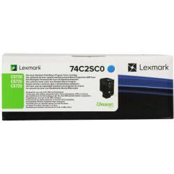 Lexmark 74C2SC0 Cyan Original Toner - CS720 / CX725