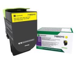 Lexmark 71B50Y0 Sarı Orjinal Toner - CS317 / CS417