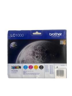 Brother LC1000 4lü Paket Renkli Orjinal Kartuş - M