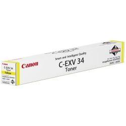 Canon C-EXV34Y (3785B002AA)  Yellow Original Toner Cartridge - IR-C2020 / IR-C2030