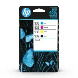 HP 6ZC71AE (932/933) CMYK 4 Pack Original Cartridge - OfficeJet 6100 (Ex)