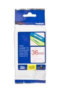 Brother TZE-262 (36MM) Kırmızı Lamine Etiket