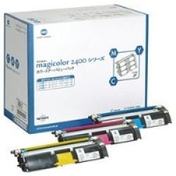 Konica Minolta 1710595-001 3 Farbiger Originaltoner - 2400W / 2340D