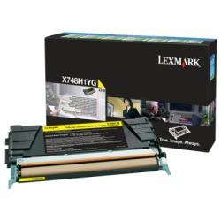 Lexmark X748H1YG Sarı Orjinal Toner Yüksek Kapasit