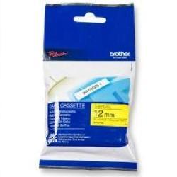 Brother M-K631BZ 12mm Siyah Sarı Lamine Etiketi