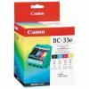 Canon BC-33E (4611A003AA) Original Cartridge Set + Head Cartridge - BJC3000 / BJC6000 (Ex)