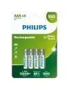 Philips R03B4A95/10 Wiederaufladbare Mini-Batterie AAA 9