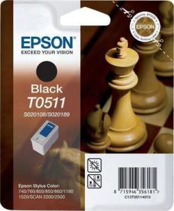 Epson C13T051140 (T0511) Siyah Orjinal Kartuş - St