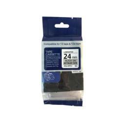 Brother TZe-M951 Black Compatible Label Strip On Matte Grey 24mm x 8m - PT-3600