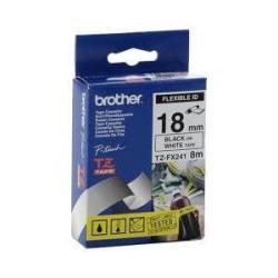 Brother TZFX241 (TZe-FX241) 18MM Siy auf Weiß