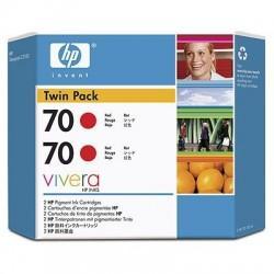 HP CB347A (70) Kırmızı Orjinal Kartuş 2li Paket -