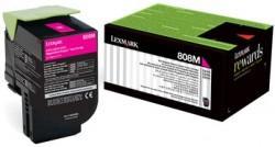 Lexmark 80C8HM0 (808HM) Kırmızı Orjinal Toner Yüks
