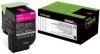 Lexmark 80C8HM0 (808HM) Kırmızı Orjinal Toner Yüks