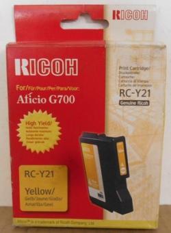 Ricoh RC-Y21 (402277) Yellow Orjinal Cartridge High K