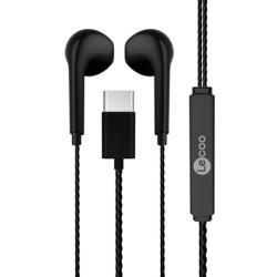 Lenovo Lecoo EH104C Type-C Siyah Kulak İçi Mikrofo