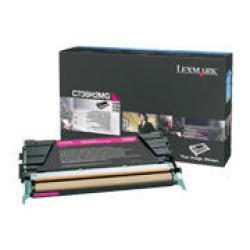 Lexmark C736H2MG High Yield Magenta Original Toner Cartridge - X736 / X738