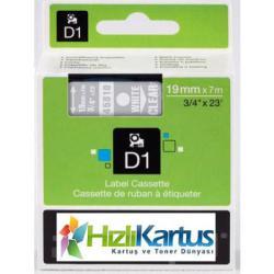Dymo D1 45810 Şeffaf Üzerine Siyah Muadil Etiket Ş