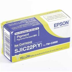 Epson SJIC22(Y) (C33S020604) Sarı Orjinal Kartuş -