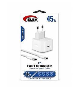 Elba ELB-2705t 45W Weiß Typ-C zu Typ-C Ios Set