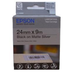 Epson LC-6SBE9 Siyah - Mat Gümüş Orjinal Etiket (2