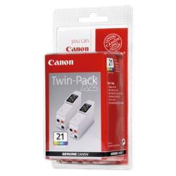 Canon BCI-21 (0954A379) 2er-Pack Schwarz / Farbe Originalpatrone - BJC-2000 (Ex)