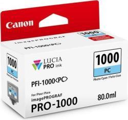 Canon PFI-1000PC (0550C001AA) Photo Cyan Original Cartridge - iPF Pro-1000