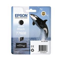 Epson C13T76084010 (T7608) Mat Siyah Orjinal Kartu
