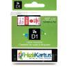 Dymo D1 45012 Transparent, rot, kompatibles Etikett.