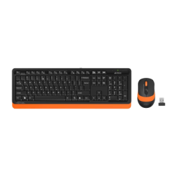 A4 Tech FG1010 Siyah-Turuncu Kablosuz Q Klavye & M