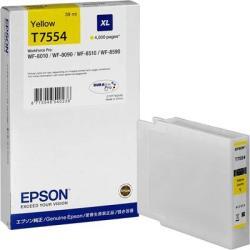 Epson C13T755440 (T7554) XL Original Yellow Ink - WF-8010DW / WF-8090 (Ex)
