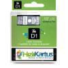 Dymo D1 45020 White Compatible Label Strip on Transparent 12mm x 7m