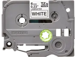 Brother TZE-211 White on Black Compatible Label 6mm x 8m - PT 1280